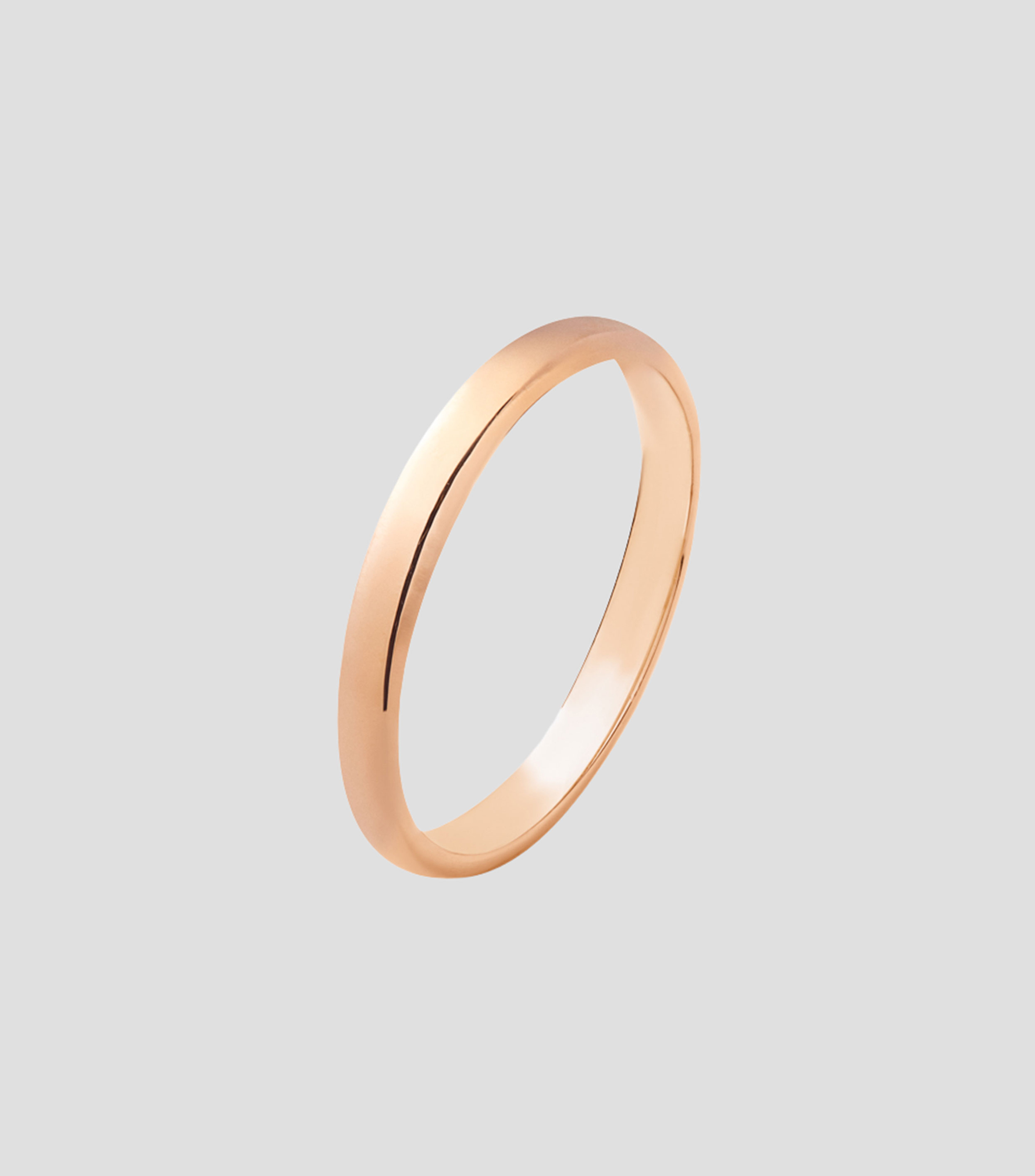 Anillo alianza de boda en Oro rosa de 18 Kilates Mujer
